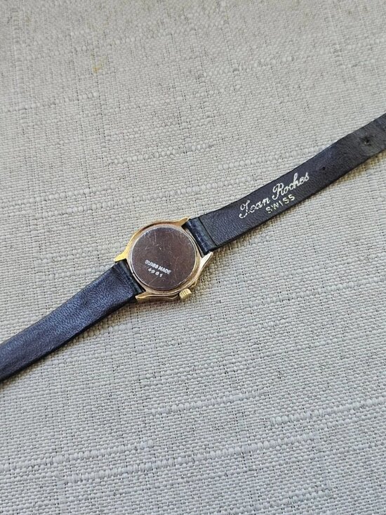 Vintage Jean Roches Ladies Wristwatch Swiss Made Gold Tone Case Analog Watch main image 7